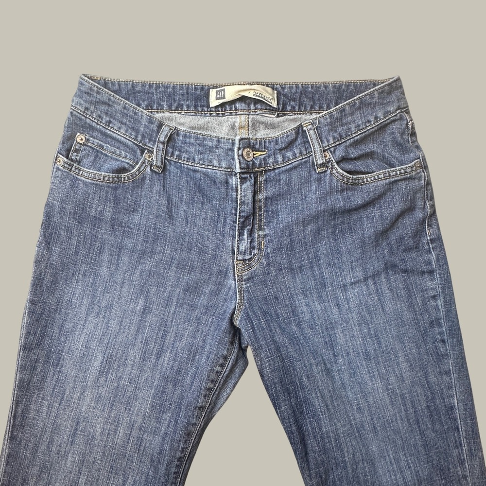 Vintage GAP Jeans Womens 8 Curvy Low Rise Stretch Blue Bootcut Denim Y2K